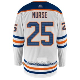 Män Ishockey Edmonton Oilers Tröja DARNELL NURSE 25 Adidas Vit Authentic